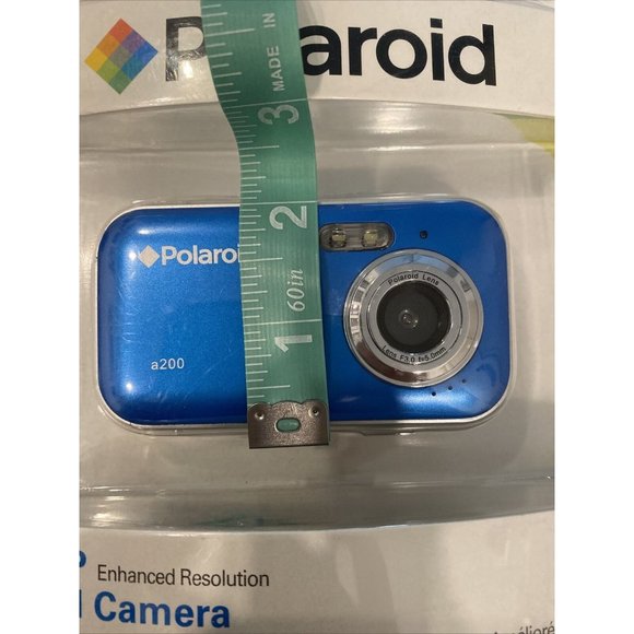 NEW In Package Blue Polaroid a200 2.0 MegaPixel "Starter" Camera w/ LCD Display - Picture 5 of 9